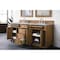 James Martin Vanities Bristol 72in Double Vanity, Saddle Brown w/ 3 CM Carrara Marble Top 157-V72-SBR-3CAR - alternate 4